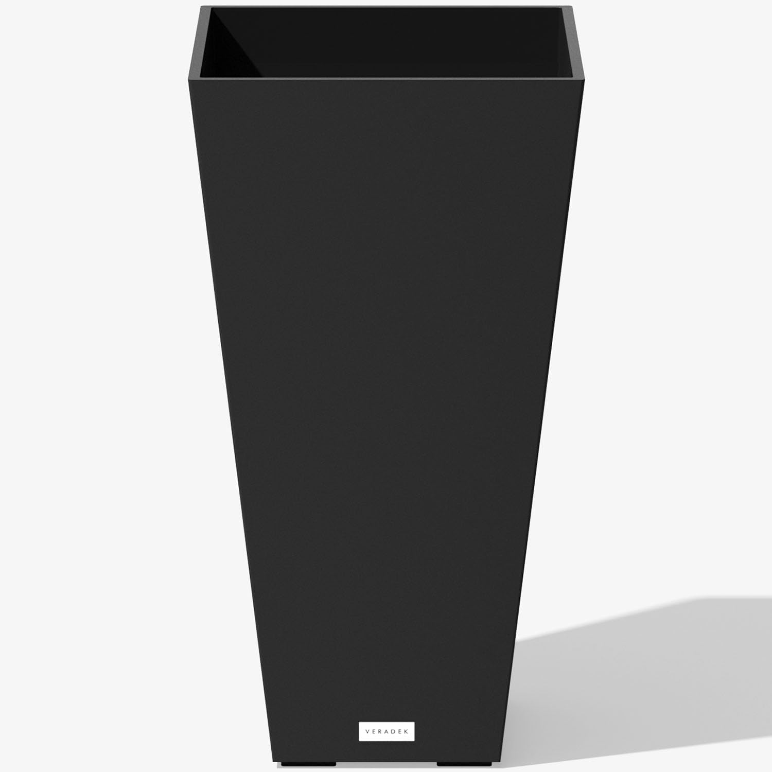 Veradek Pure Series Taper Planter - Tall Tapered Outdoor Planter with Shelf